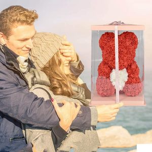 Ours en roses OEM 2026 A/B 25CM – Ours en peluche en forme de rose pour la Saint-Valentin et Halloween pour petite amie - Product Image 3