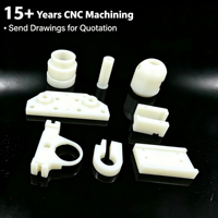 Pièces en plastique usinées CNC sur mesure, service de tournage et de fraisage CNC, composants en plastique mécaniques industriels
