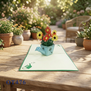 Meilleur Prix Daisy Carte Pop-Up 3D Faite à la Main Vietnam Vente en Gros Tendance Actuelle Cadeaux Artisanaux en Papier Design Personnalisé Saint-Valentin - Product Image 3
