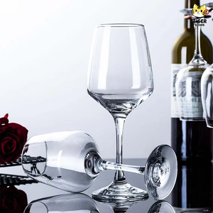 TGYW Lot de 6 verres à vin blanc et rouge de 430 ml, haute qualité, avec logo personnalisable, pour mariage et restaurant - Product Image 1