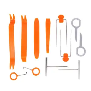 12 Stks/set Remover Removal Puller Peutergereedschap Auto Deur Panel Trim Bekleding Opwaaiveer Tang Tool Hand Tool Set Reparatie gebruikt 12