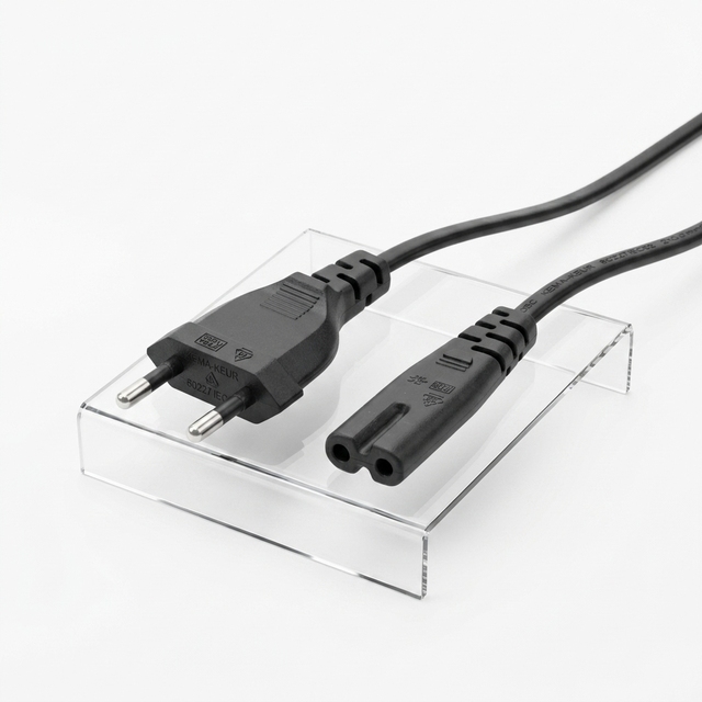 Custom Europlug Type C to IEC C7 Figure 8 Cable 2.5A 250V European AC Power Cord OEM Factory