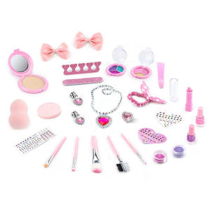Kit de Maquillaje de Plástico para Niños - Set de Maquillaje Realista para Niñas de 5 a 7 Años, Juguete Lavable para Jugar - Product Image 2