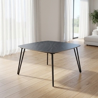 Table basse moderne en fer et marbre, petite table d'appoint économique pour salon, table basse simple