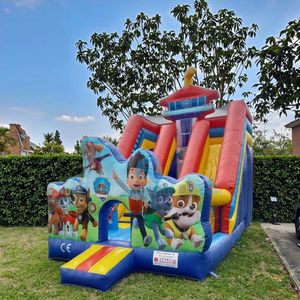 Château gonflable à double piste avec toboggan, nouveau design, <span class=keywords><strong>Patrouille</strong></span> des chiens, parc d'attractions gonflable - Product Image 1