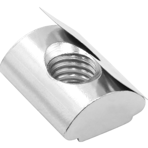 Phổ biến đàn hồi nửa vòng Nut với bóng mạ kẽm hoặc Niken thép không gỉ cho nhôm hồ sơ kết nối Metric chứng nhận - Product Image 1