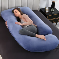 Oreiller de maternité en forme de G en mousse à mémoire déchiquetée à soutien adaptatif pour un confort de grossesse complet et un soulagement de la pression