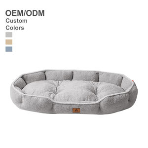 Sofá cama para mascotas lavable de lujo cómodo esponjoso personalizado cama para mascotas - Product Image 1