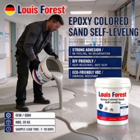Peinture époxy à base de sable coloré, faible teneur en COV, finition imperméable, pour ateliers, entrepôts, projets commerciaux, vente en gros, approvisionnement en vrac