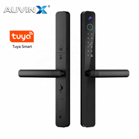 Cerradura Inteligente Auvinx Tuya WIFI para Puerta, Cerradura Digital con Huella Dactilar, Tarjeta, Contraseña, Cámara, Resistente al Agua