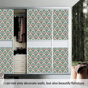 SUBEI DDP Carta da Parati Decorativa in PVC Impermeabile con Motivo Bohémien Floreale <span class=keywords><strong>per</strong></span> Soggiorno e Camera da Letto - Product Image 4