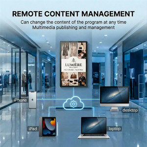 IR Touch Screen 43 50 55 Inch LCD <b>Wall</b> Mount Advertising <b>Display</b> Indoor Digital Signage for Retail Shop High-Brightness <b>Display</b> - Product Image 6