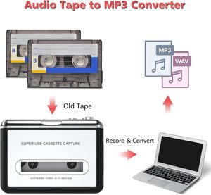 Reproductor de Casetes <span class=keywords><strong>Compacto</strong></span> Plateado, Reproductor MP3 Portátil, Grabador de Música <span class=keywords><strong>Digital</strong></span> Compatible, Auriculares, Entretenimiento para Viajes y Deportes - Product Image 2