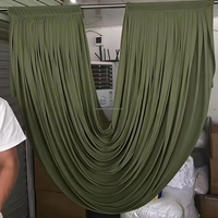 Muwei Draperie élégante pour arche de mariage, rideau de fond de scène et décoration de fête