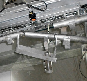 Transportador aéreo manual para matadero de tubos de riel de ganado - Product Image 5