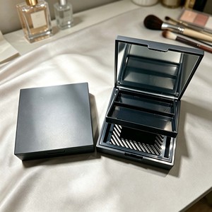 Paleta de Maquillaje Multicapa Personalizada con Espejo, Estuche de Maquillaje Cuadrado de Plástico de Lujo, Estuche Vacío para Sombra de Ojos y Rubor en Polvo - Product Image 1
