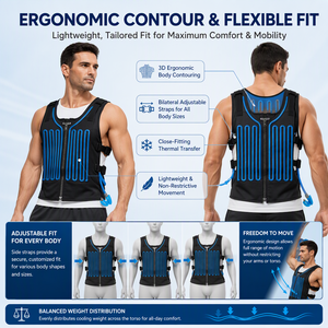 Chaleco Refrigerante Portátil de Alta Gama Personalizado con Sistema de Enfriamiento por Agua y Malla, Control de Flujo, Ropa Refrigerada para Uso en Exteriores - Product Image 1