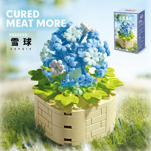 Nuevas llegadas ABS plásticos DIY MOC Carnation Lily Mini ladrillos Margarita flor inmortal Micro bloques de construcción juguetes para decoración del hogar - Product Image 4