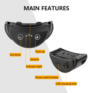 IPX5 mencegah air semprot tanpa kejut statis antigonggongan kerah kulit anjing perangkat antigonggongan - Product Image 2