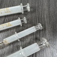 Vente en gros d'applicateur de verre pré-rempli de 5ml 10ml 20ml 30ml 50ml 100ml Balance Luer Lock pour huile de sérum cosmétique