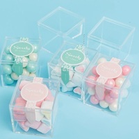 Boîte de présentation transparente pour bonbons en acrylique avec couvercle / Nouvelle boîte alimentaire en acrylique transparente pour supermarché, idéale pour mariage, fête, anniversaire, etc.
