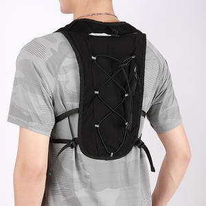Gilet d'hydratation de course court léger et respirant pour adulte avec distributeurs de recrues à ceinture réglable en nylon - Product Image 2