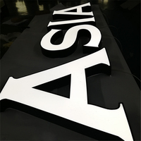 Letras de Canal Metálicas con Caja de Luz 3D, Letras LED para Publicidad Exterior