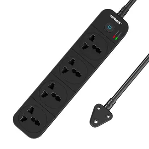 Innovatieproduct Met Overspanningsbeveiliging 700j En Aardingsindicator Home Smart Power Strip 4-weg Stopcontact Verlengstekker