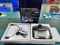 Projecteur solaire LED extérieur étanche OMSEN, lumière d'inondation réglable, détection de mouvement avec caméra CCTV, Wifi 4G Internet