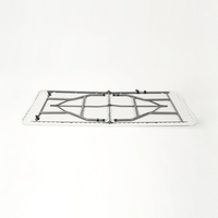 Oeytree-Mesa plegable de plástico rectangular duradera para acampar al aire libre con 1 año de garantía, muebles plegables de diseño moderno para exteriores