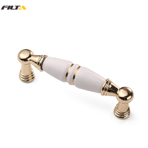 Poignées de meubles en céramique de Zinc, <span class=keywords><strong>porcelaine</strong></span> blanche, poignée d'armoire de luxe, <span class=keywords><strong>laiton</strong></span> Antique, poignée de <span class=keywords><strong>porte</strong></span> de chambre à coucher 5010 - Product Image 3