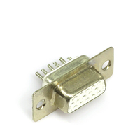 Prise VGA 90 degrés 9 tête mâle D SUB 9 broches connecteur série DB9