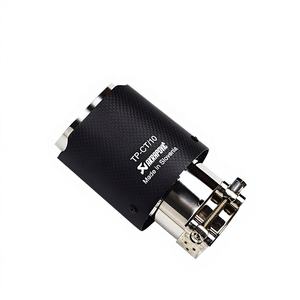 Embout d'<span class=keywords><strong>échappement</strong></span> en acier inoxydable pour modification automobile, style <span class=keywords><strong>Scorpion</strong></span> AK, bord droit, épaisseur 1 mm, universel - Product Image 5