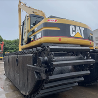 Châssis et bras personnalisés pelleteuse amphibie Caterpillar Cat 320B 18m de bras étendu Buggy des marais