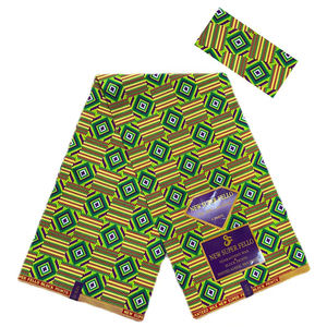 नए सुपर फेलो थोक उच्च गुणवत्ता 6 गज प्रति टुकड़ा 100% पॉलिएस्टर अफ्रीका मोम डबल प्रिंट कपड़े - Product Image 2