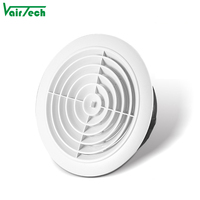 Cvc Ventilation Abs Plafond Mur Air Frais Capot Évents Rond D'échappement En Plastique Disque Valve Sortie D'air Évent Couverture