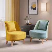 Fauteuil de salon nordique en plastique, multifonctionnel, siège individuel, pour la maison, l'hôtel, le balcon
