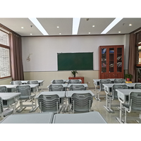 Nouveau bureau moderne populaire pas cher réglable pour enfants de l'école et chaise mobilier scolaire ensemble de chaises en plastique robuste et solide