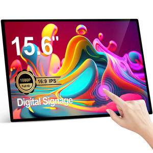 15.6 ''siêu hẹp cạnh IPS cảm ứng điện dung màn hình Android 11 treo tường LCD <span class=keywords><strong>tablet</strong></span> cho trung tâm mua sắm kỹ thuật số biển - Product Image 1