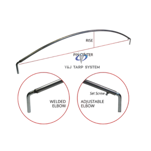 Kit d'arc de bâche en acier robuste pour remorques à plateau et camions à benne basculante - Product Image 3