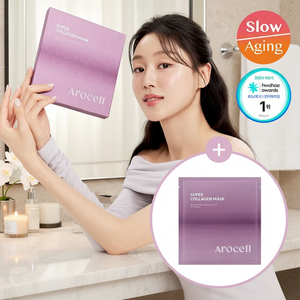 AROCELL Ensemble de draps de masque super collagène de haute qualité 3ea + 1ea Masque facial fonctionnel - Product Image 3