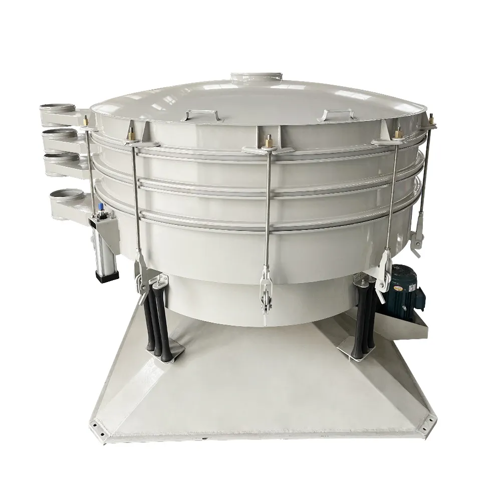 5 Tons Capacity Swing Circular Vibrating Sieve Tumbler Vibrating Screen Separator For Silica Sand Factory