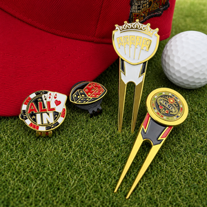 Zinc Alloy Las Vegas Golf Marker Metal Ball Marker for Golf <b>Hat</b> Clip Accessory - Product Image 3