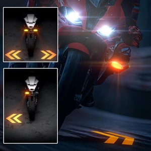 Clignotant LED universel pour moto, clignotant ambre, projecteur, faisceau de câblage pour remplacement - Product Image 3