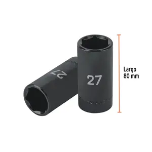 บ็อกซ์ 6 ลูกบ็อกซ์ยาว 27 มม., 6 จุด, ขนาด 1/2 นิ้ว, ยี่ห้อ TRUPER - Product Image 3