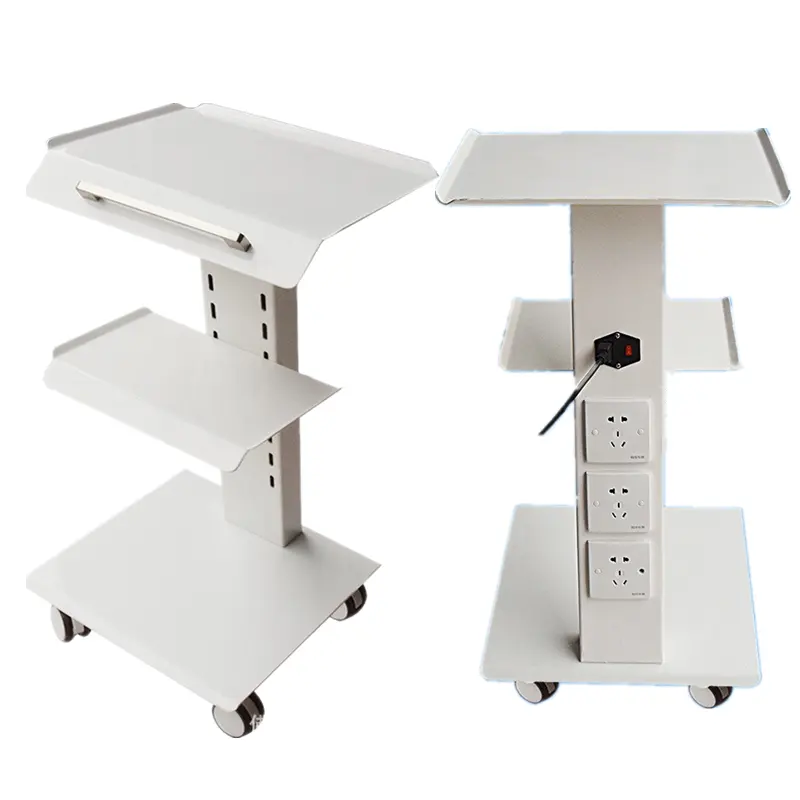 Portable Medical Tool Trolley Cart 3 Layer Hair Salon Barber With Stock Cabinet Dental Lab Unit Furniture