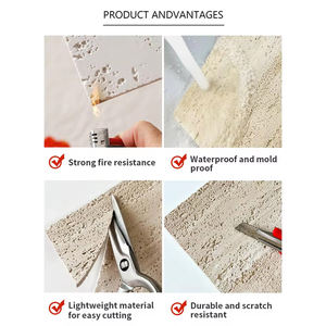 Hennep Geweven Flexibele Steen Travertijn Romeinse Pijler Buitenmuur Decoratie Zacht Paneel Klei Mcm Tegels Hotel Baksteen Natuurlijke Plaat - Product Image 5