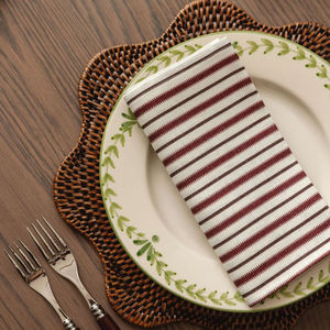 Napperon de fleur de rotin sélectionné de haute qualité charmant napperon rond en osier naturel pour Table à manger fabriqué au Vietnam - Product Image 2