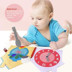 Factory Outlet Inteligencia emocional Fieltro Niño Busy Book Montessori Juguetes de viaje para el aprendizaje sensorial <span class=keywords><strong>del</strong></span> bebé - Product Image 5