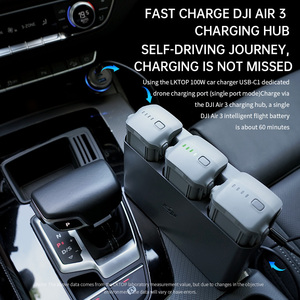 Chargeur rapide de voiture LKTOP 100W 1A+2C PD PPS QC à 3 ports en plastique pour la recharge de drones <span class=keywords><strong>Mavic</strong></span> 3, <span class=keywords><strong>Air</strong></span>, Mini, Avata, télécommandes et ordinateurs portables - Product Image 6